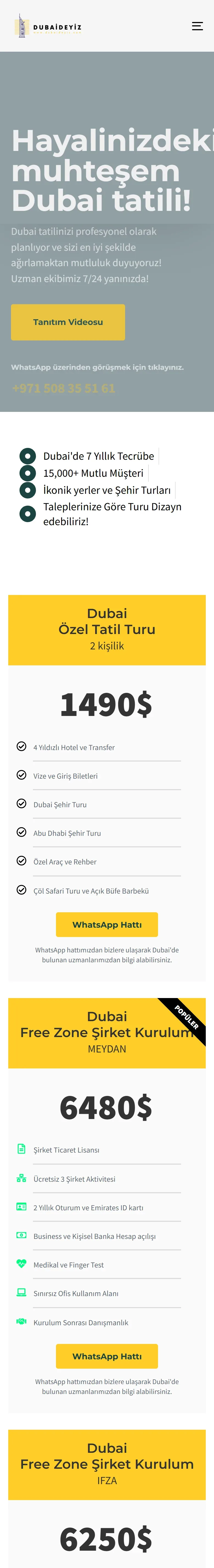 Dubaideyiz mobile website